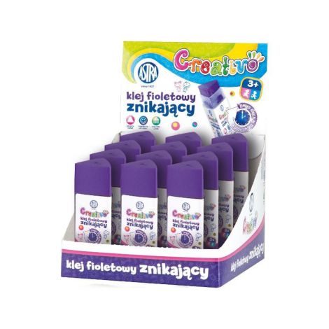 Klej w sztyfcie Astra fioletowy znikający 12g - 3
